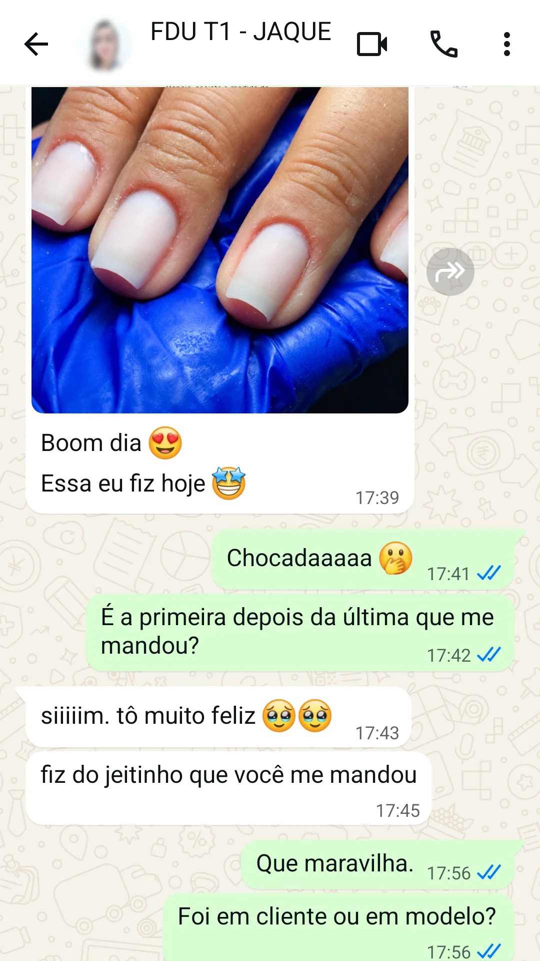 Jaque: Ela refez