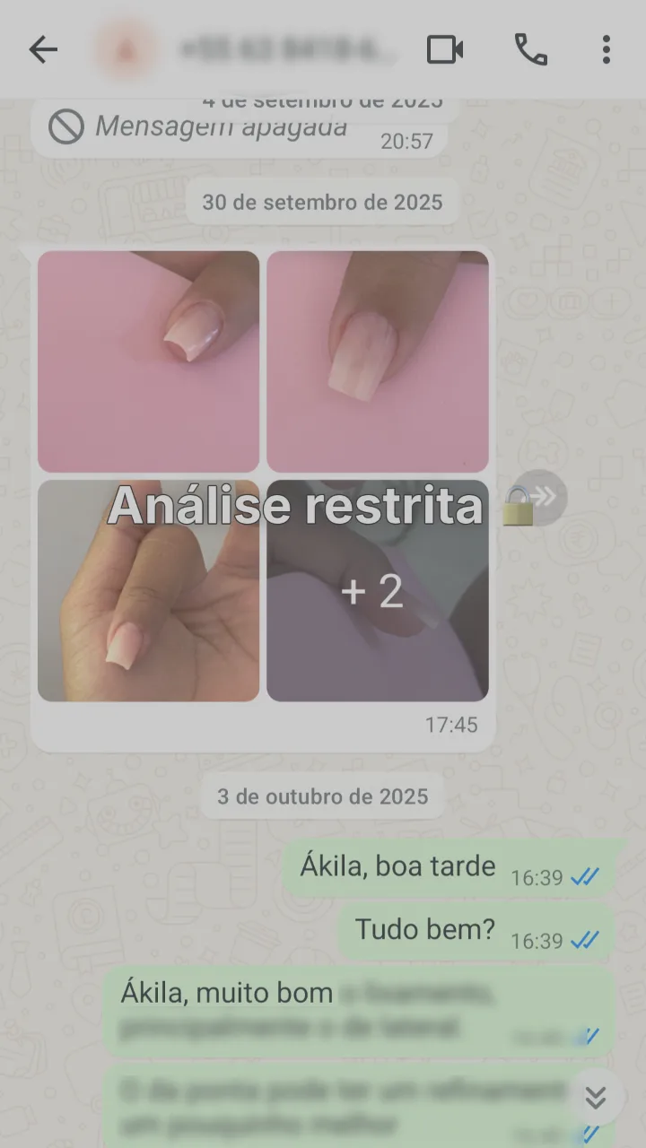 Conjunto de fotos avaliado em detalhe: lateral, ponta, acabamento.